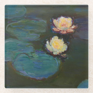 Claude Monet Waterlelies Impressionistische Olie K Glazen Onderzetter