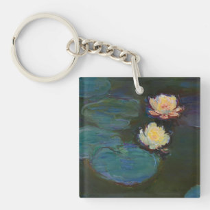 Claude Monet Waterlelies Impressionistische Olie K Sleutelhanger