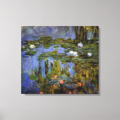 Claude Monet - Waterlelies in vijver Canvas Afdruk (Voorkant)