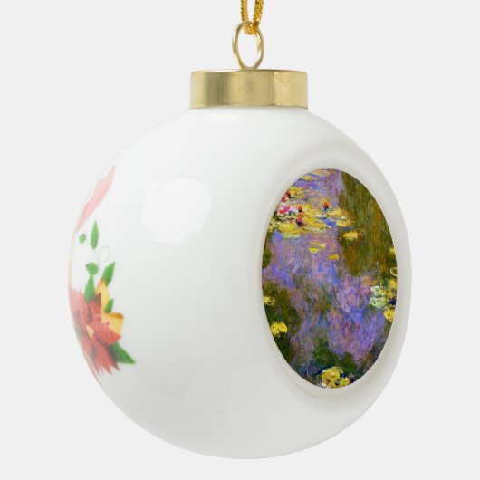 Claude Monet Waterlelies Keramische Bal Ornament (Links)