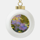 Claude Monet Waterlelies Keramische Bal Ornament (Voorkant)