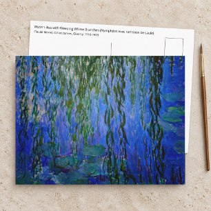 Claude Monet - Waterlelies met treurwilg Briefkaart
