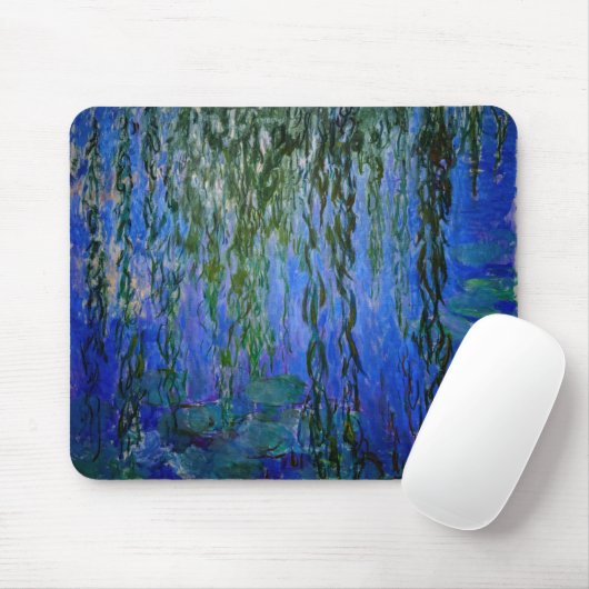 Claude Monet - Waterlelies met treurwilg Muismat (Met muis)