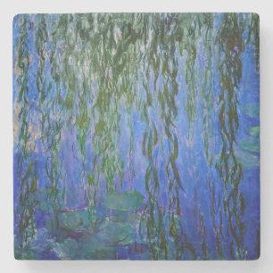 Claude Monet - Waterlelies met treurwilg Stenen Onderzetter