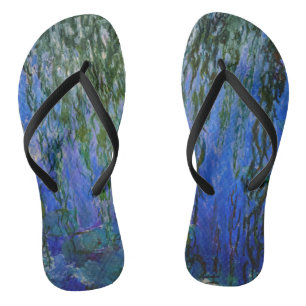 Claude Monet - Waterlelies met treurwilg Teenslippers