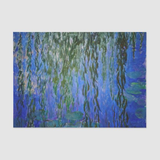 Claude Monet - Waterlelies met treurwilg Tissuepapier (Voorkant)