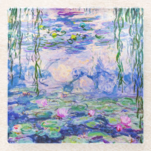 Claude Monet - Waterlelies / Nympheas 1919 Glazen Onderzetter