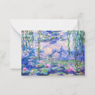 Claude Monet - Waterlelies / Nympheas 1919 Notitiekaartje