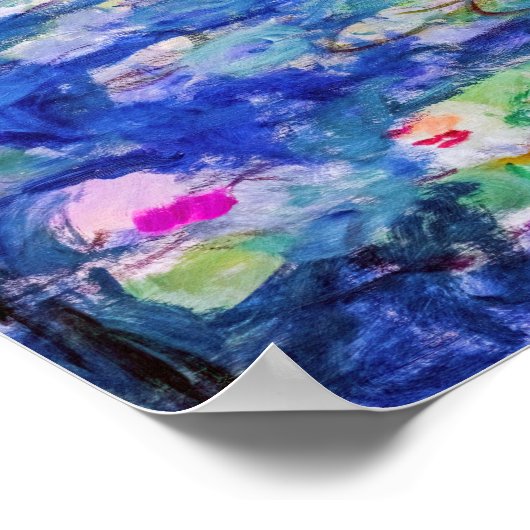 Claude Monet - Waterlelies / Nympheas 1919 Poster (Hoek)
