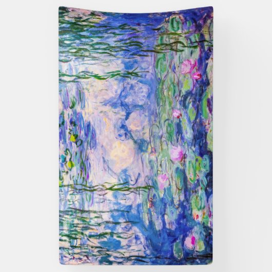 Claude Monet - Waterlelies / Nympheas 1919 Spandoek (Verticaal)