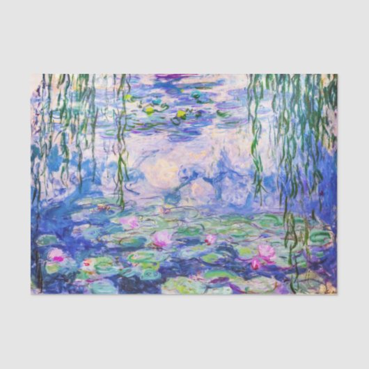 Claude Monet - Waterlelies / Nympheas 1919 Tissuepapier (Voorkant)