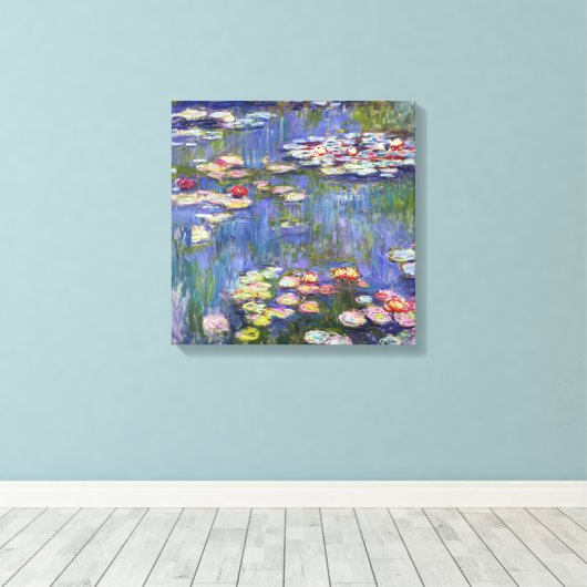 Claude Monet - Waterlelies / Nympheas Canvas Afdruk (Insitu (Houten vloer))