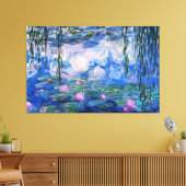 Claude Monet - Waterlelies Nympheas Canvas Afdruk (Insitu (Woonkamer))
