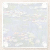 Claude Monet - Waterlelies / Nympheas Glazen Onderzetter (Achterkant)