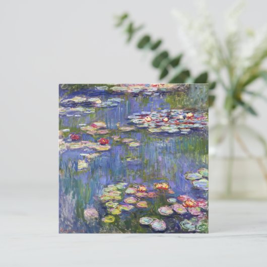Claude Monet - Waterlelies / Nympheas Kaart (Staand voorkant)