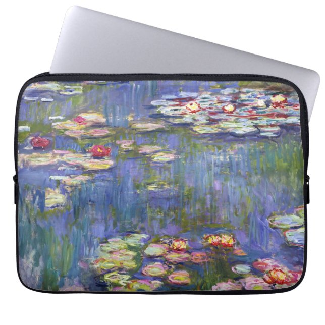 Claude Monet - Waterlelies / Nympheas Laptop Sleeve (Voorkant)