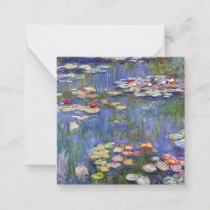 Claude Monet - Waterlelies / Nympheas Notitiekaartje