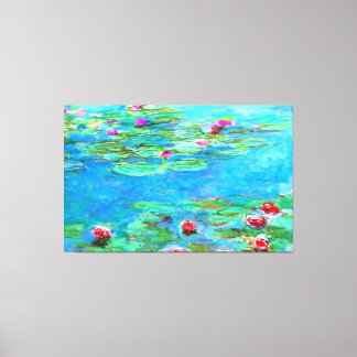 Claude Monet Waterlelies / Nymphéas Olieverfschild Canvas Afdruk
