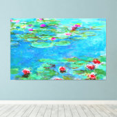 Claude Monet Waterlelies / Nymphéas Olieverfschild Canvas Afdruk (Insitu (Houten vloer))