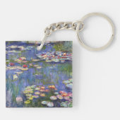 Claude Monet - Waterlelies / Nympheas Sleutelhanger (Achterkant)