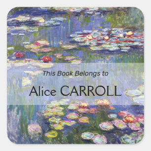 Claude Monet - Waterlelies / Nympheas Vierkante Sticker