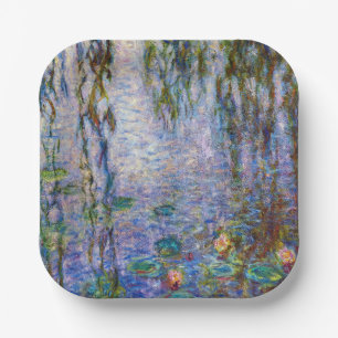 Claude Monet - Waterlelies Papieren Bordje