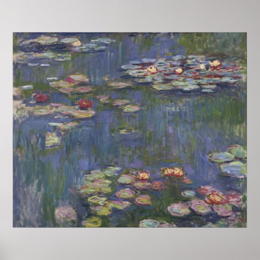 Claude Monet Waterlelies Poster (Voorkant)