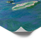 Claude Monet, Waterlelies Poster (Hoek)