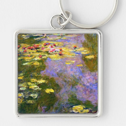 Claude Monet Waterlelies Sleutelhanger (Voorkant)