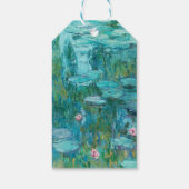 Claude Monet Waterlelies Trouwen Cadeaulabel (Achterkant)