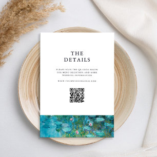 Claude Monet Waterlelies Trouwen Informatiekaartje