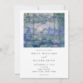 Claude Monet Waterlelies Trouwen Kaart (Voorkant)