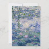 Claude Monet Waterlelies Trouwen Kaart (Achterkant)