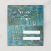 Claude Monet Waterlelies Trouwen Plaatskaartje (Buitenkant ongevouwen)