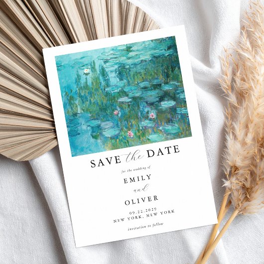 Claude Monet Waterlelies Trouwen Save The Date