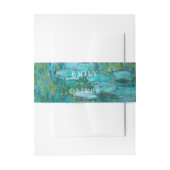 Claude Monet Waterlelies Trouwen Uitnodigingen Wikkel (Voorkant Voorbeeld)