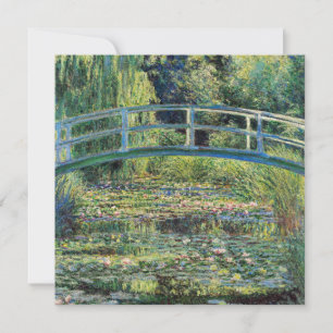 Claude Monet - Waterlelies vijver en Japanse brug Kaart