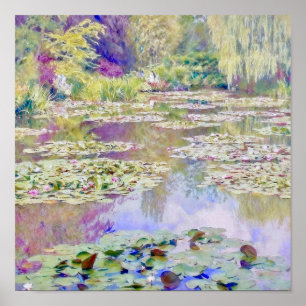 Claude Monet Waterlelies Vijver Giverny Poster