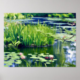 Claude Monet Waterlelies Vijver Giverny Poster