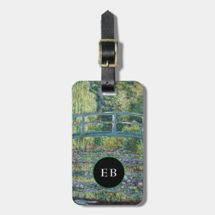 Claude Monet - Waterlelies vijver, Groene Harmonie Bagagelabel