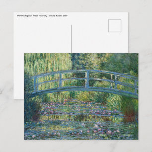 Claude Monet - Waterlelies vijver, Groene Harmonie Briefkaart