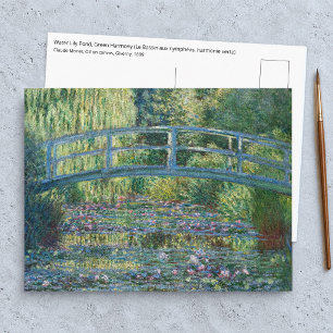 Claude Monet - Waterlelies vijver, Groene Harmonie Briefkaart