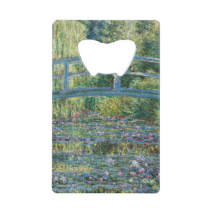 Claude Monet - Waterlelies vijver, Groene Harmonie Creditkaart Flessenopener