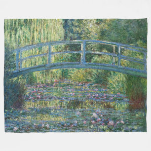 Claude Monet - Waterlelies vijver, Groene Harmonie Fleece Deken