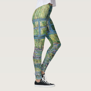 Claude Monet - Waterlelies vijver, Groene Harmonie Leggings