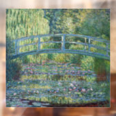 Claude Monet - Waterlelies vijver, Groene Harmonie Raamsticker (Vel 2)