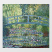Claude Monet - Waterlelies vijver, Groene Harmonie Raamsticker (Vel)