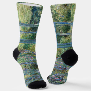 Claude Monet - Waterlelies vijver, Groene Harmonie Sokken