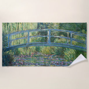 Claude Monet - Waterlelies vijver, Groene Harmonie Strandlaken