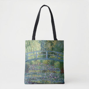 Claude Monet - Waterlelies vijver, Groene Harmonie Tote Bag